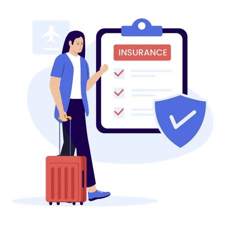 Flight Insurance  Illustration