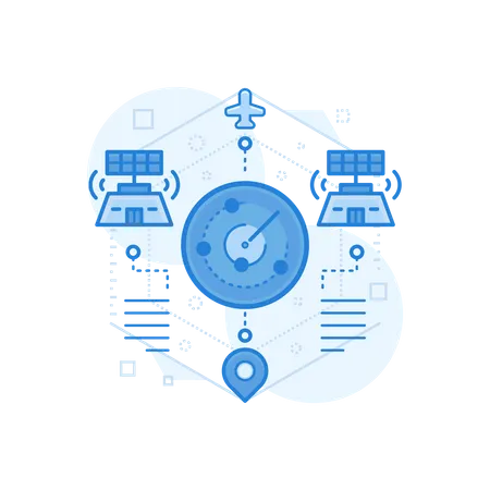 Flight Radar  Illustration