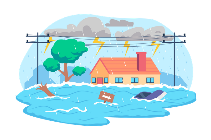 Flood  Illustration