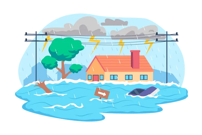 Flood  Illustration