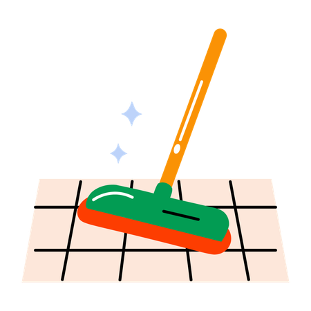 Floor Cleaning  Illustration