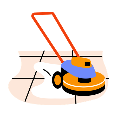 Floor Polisher  Illustration