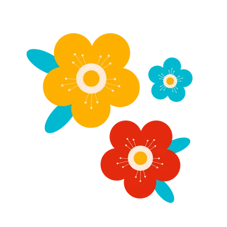 Flor de primavera  Ilustración