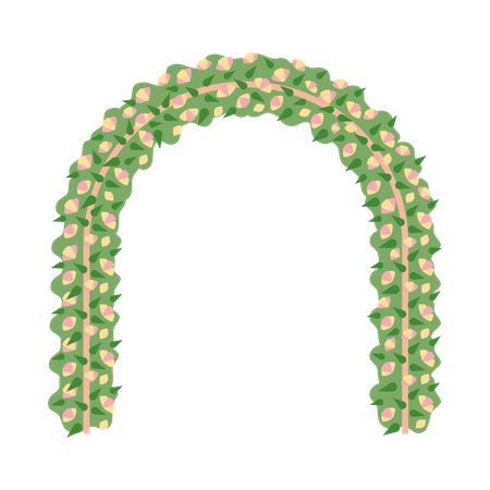 Arco de flores  Ilustração