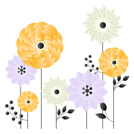 Flores de primavera  Illustration