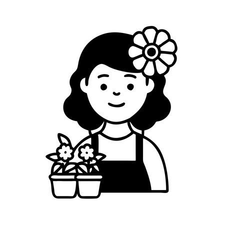 Floristin  Illustration