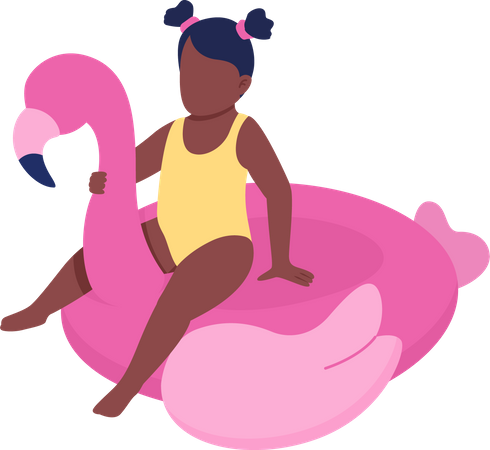 Flotador inflable para nadar para niños pequeños  Ilustración