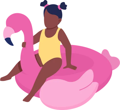 Flotador inflable para nadar para niños pequeños  Ilustración