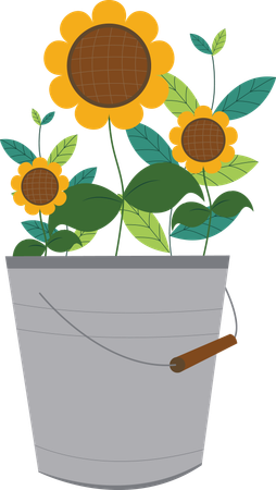 Flower basket  Illustration