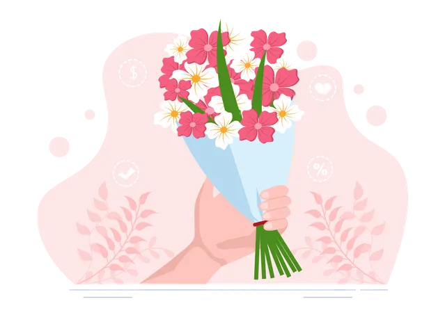 Flower bokeh Illustration