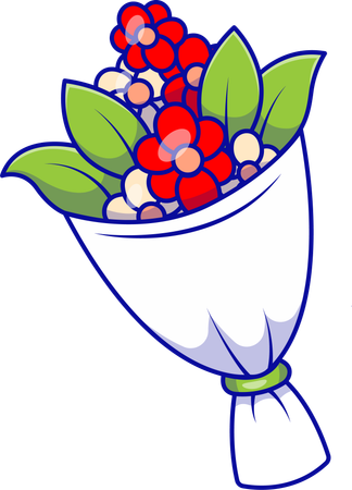 Flower Bucket  Illustration