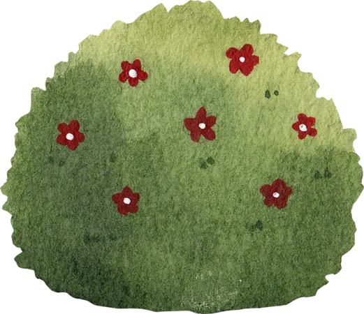 Flower Bush  Illustration