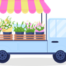 illustration for flower basket