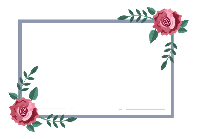 Flower Frame  Illustration