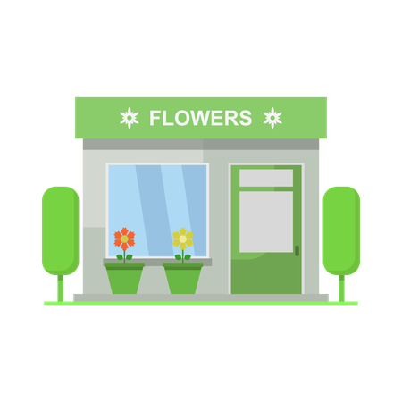 Flower Shop  Illustration