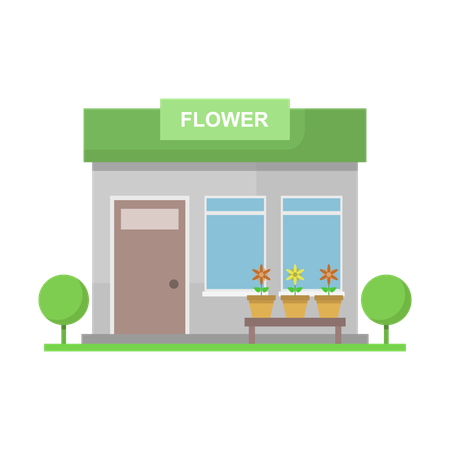 Flower Shop  Illustration