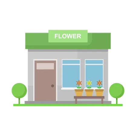 Flower Shop  Illustration