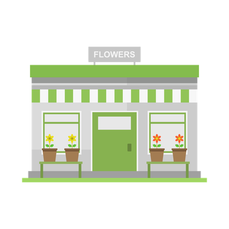 Flower Shop  Illustration