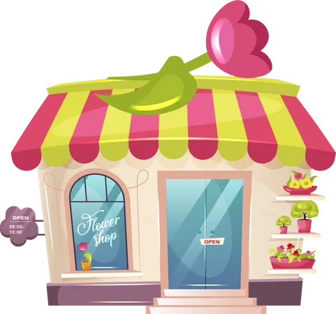 Flower shop  Illustration