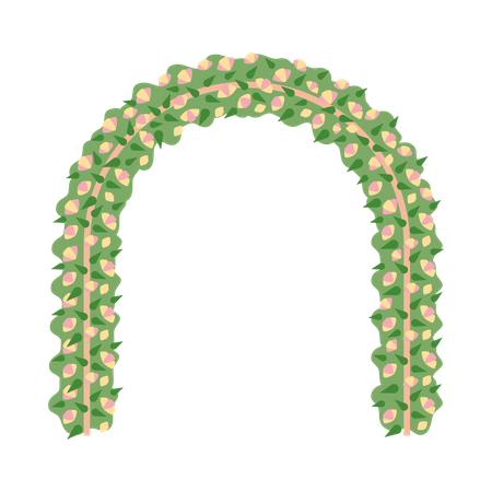 Flowers arch  Illustration