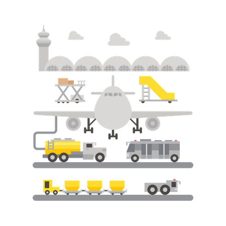 Flughafen  Illustration