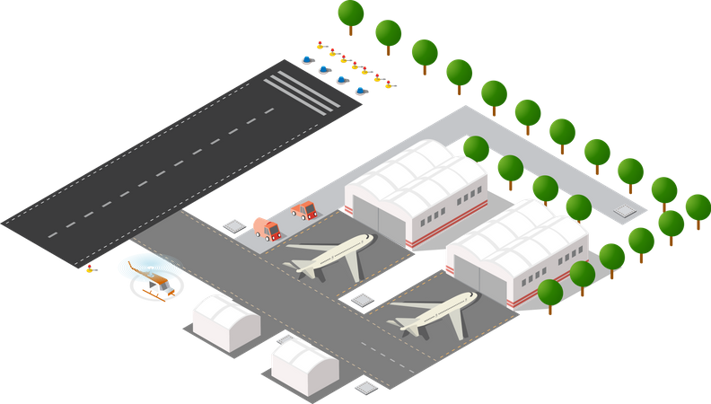 Flughafen  Illustration