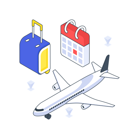 Flugplan  Illustration