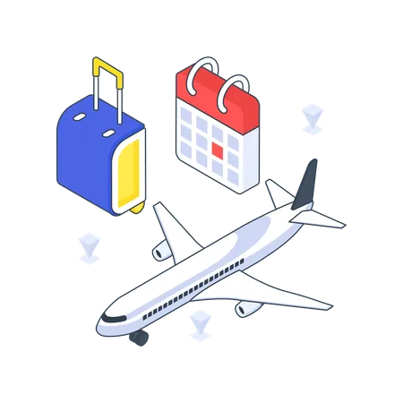 Flugplan  Illustration