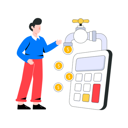 Flujo de dinero  Illustration