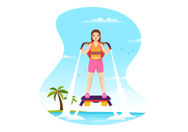 Flyboard Sport  Illustration