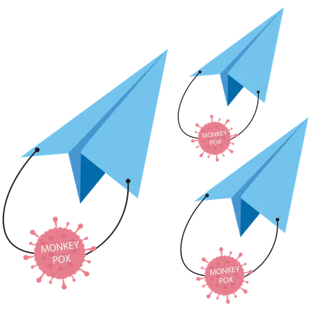 Flying money pox  Illustration