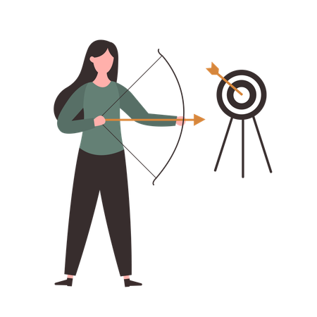 Focusing On Target  Illustration