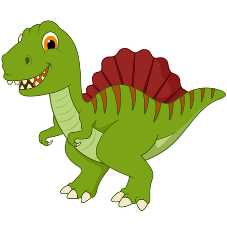 Dinossauro Spinosaurus fofo  Ilustração