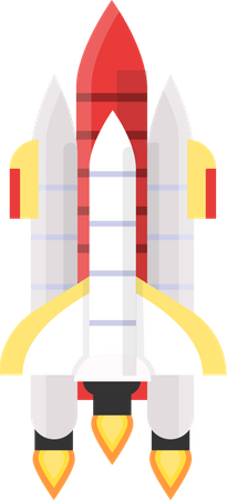 Foguete espacial  Ilustração