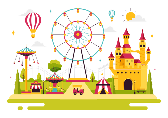 Champ de foire  Illustration