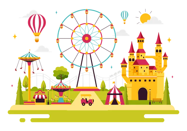 Champ de foire  Illustration