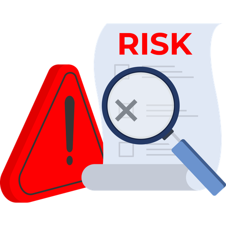 Folder data risk  Illustration