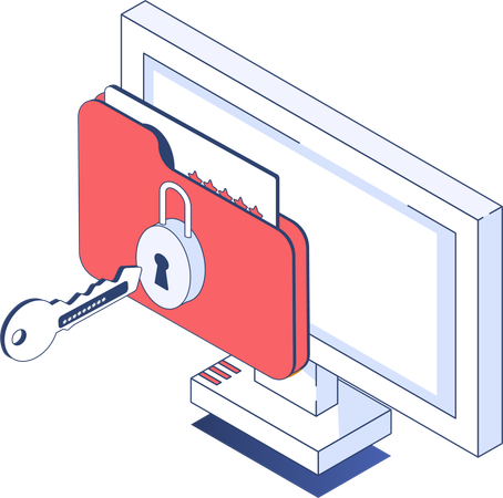 Folder lock  Illustration