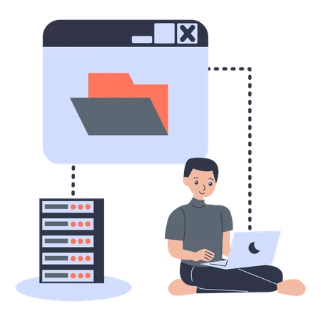 Folder Management  Illustration