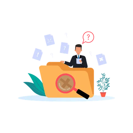 No Data Flat Illustration In This Design You Can See How Technology Connect To Each Other Each File Comes With A Project In Which You Can Easily Change Colors And More Illustration