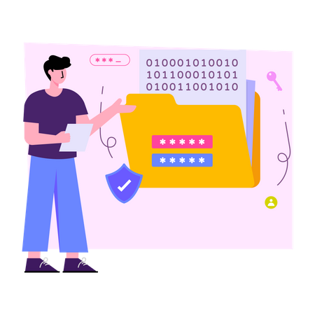 Folder Password  Illustration