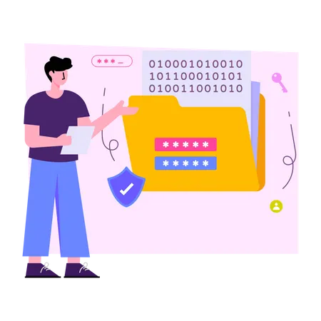 Folder Password  Illustration