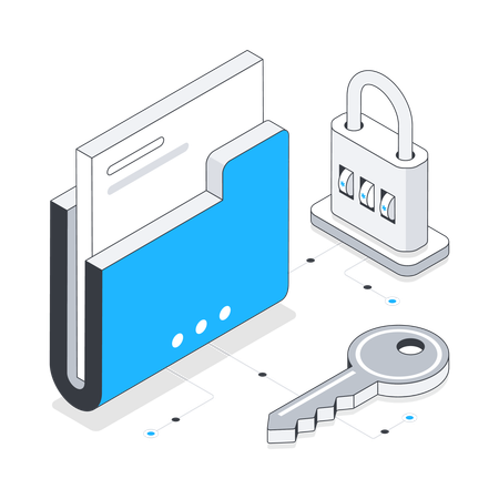 Folder Security  Illustration
