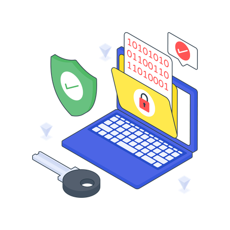 Folder Security  Illustration