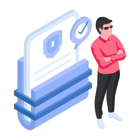 Folder Security  Illustration