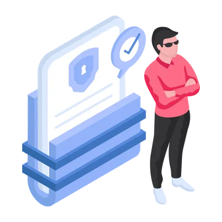 Folder Security  Illustration