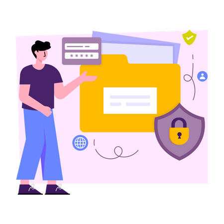 Folder Security  Illustration