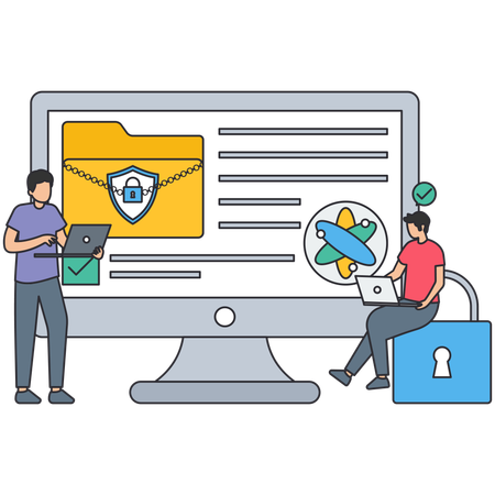 Folder Security  Illustration