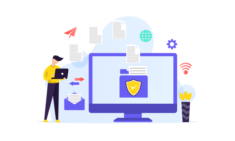 Folder Security  イラスト