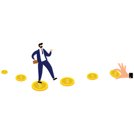 Follow the money  Illustration
